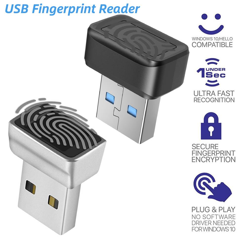 Laptop Accessories Usb - وحدة قارئ بصمات الأصابع USB للنوافذ