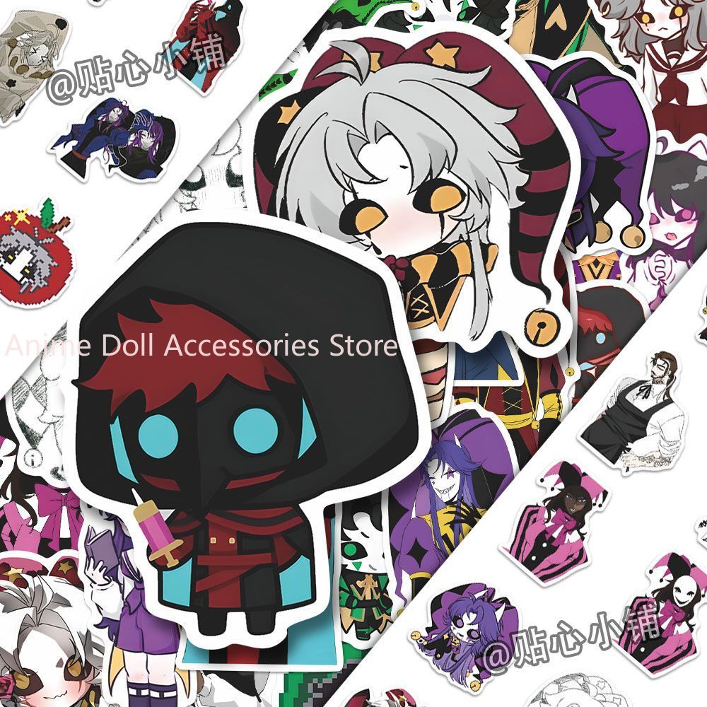 Laptop Accessories - 73 قطعة ملصقات أنمي كرتونية بتصميم