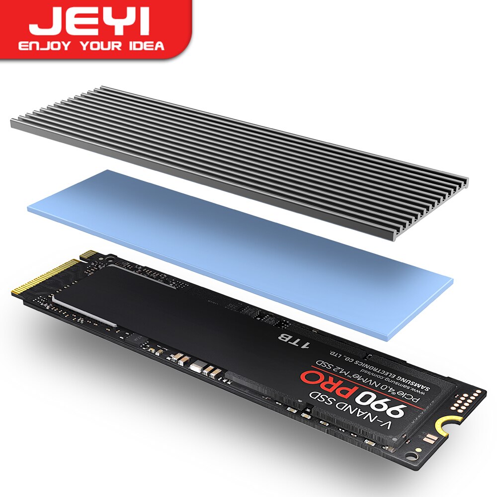 Laptop Accessories Cooling Pad - مبدد حرارة JEYI M.2 SSD، مشعاع