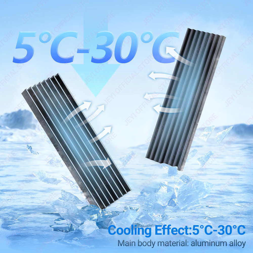 JEYI M.2 SSD مبرد ألومنيوم متع - مراجعة Laptop Accessories Cooling Pad وسعره