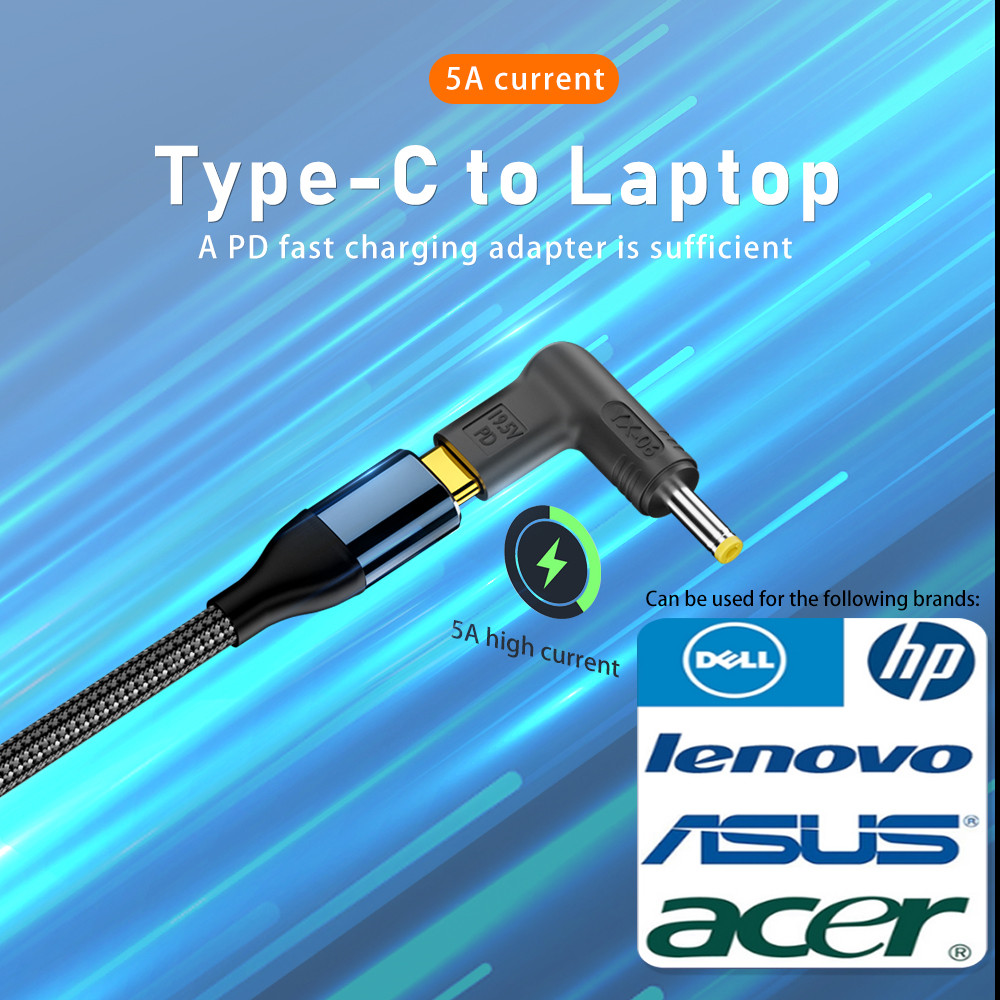 100 واط USB نوع C إلى تيار مست - مراجعة Laptop Accessories Dell وسعره