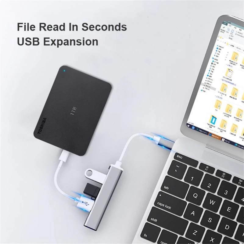 موزع موصل Type-C متعدد الوظائف - مراجعة Laptop Accessories Usb وسعره