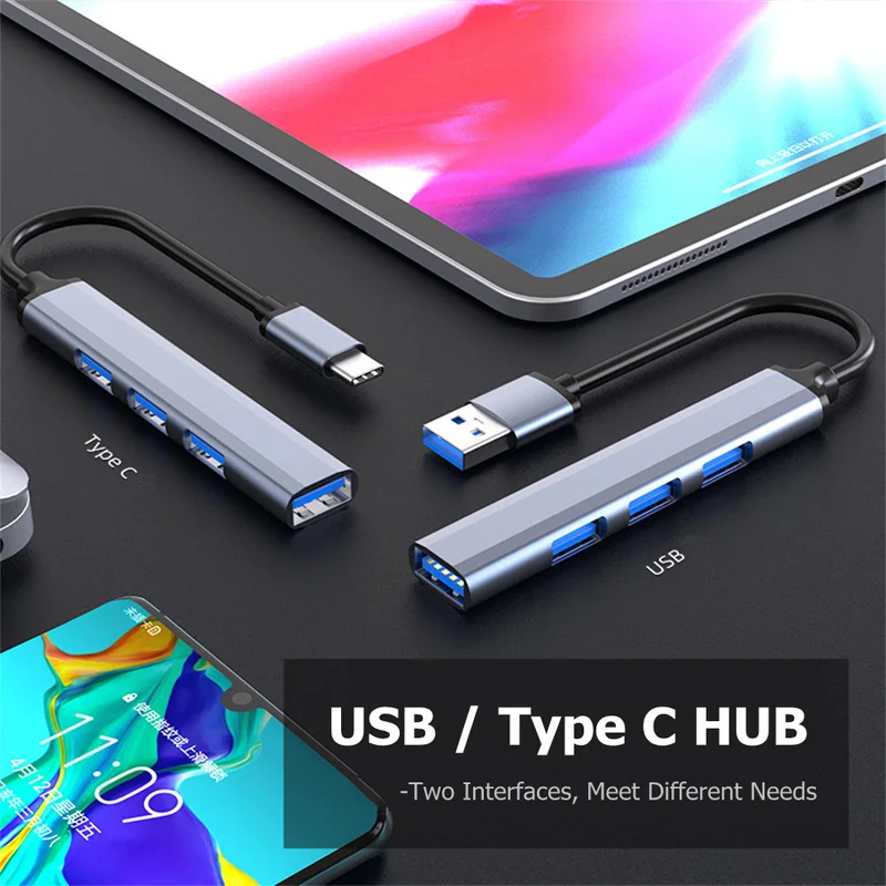 4-Port USB-C Hub 3.0/3.1-Multi - مراجعة Laptop Accessories Usb وسعره