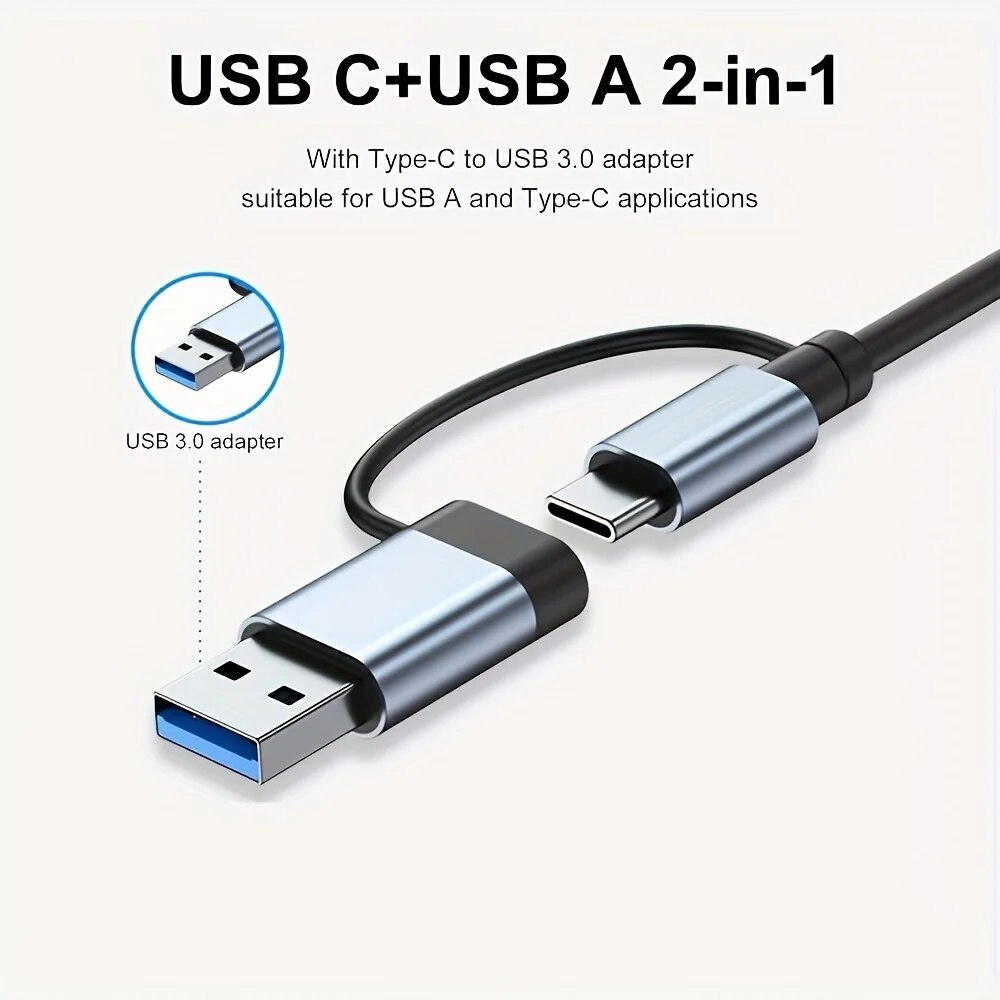 محول USB3.0 ثنائي الوظيفة بـ 7 - مراجعة Laptop Accessories Usb وسعره