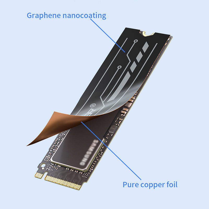 TEUCER Graphene M.2 SSD بالوعة - مراجعة Laptop Accessories Cooling Pad وسعره