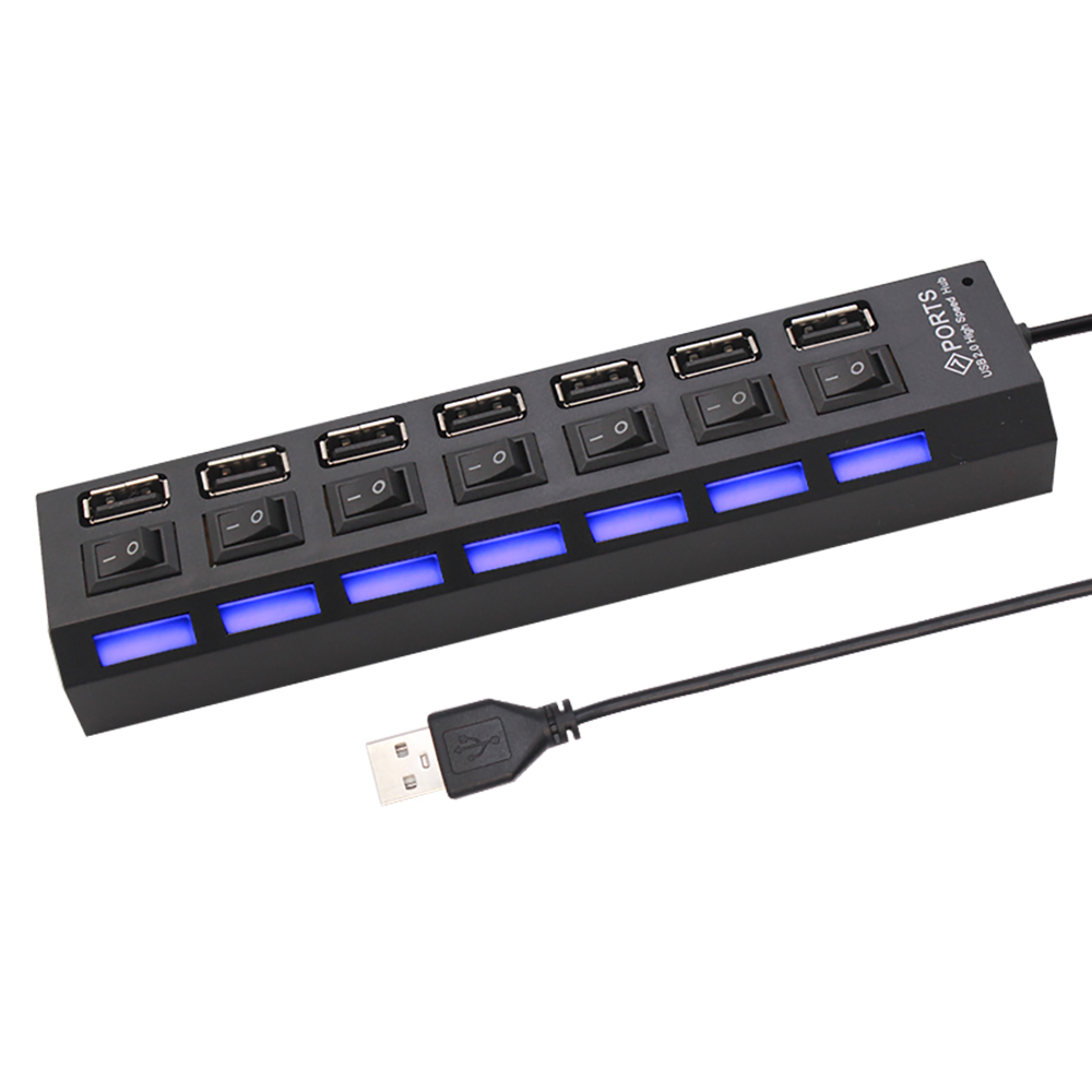 موزع USB 2.0 بـ 7 منافذ لأجهزة - مراجعة Laptop Accessories Usb وسعره
