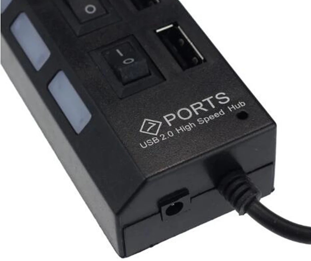 موزع USB 2.0 بـ 7 منافذ لأجهزة - مراجعة Laptop Accessories Usb وسعره