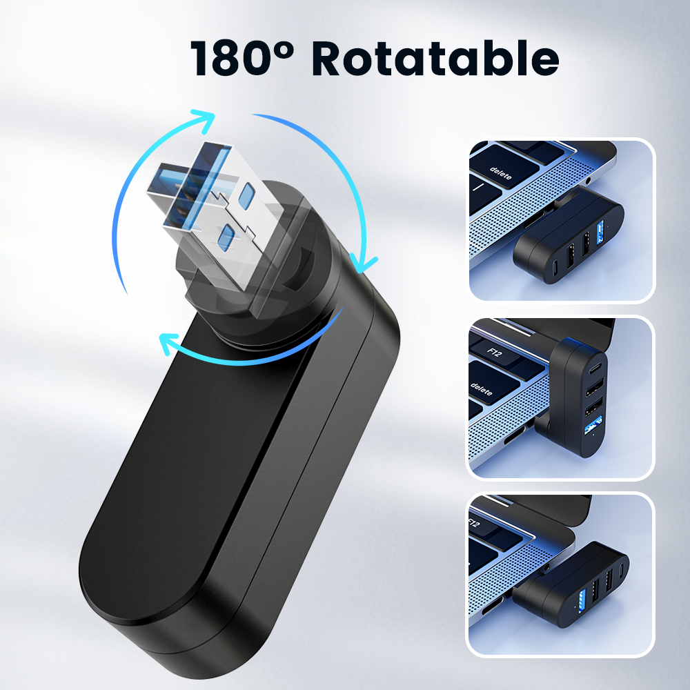 موزع USB 3.0 صغير بأربعة منافذ - مراجعة Laptop Accessories Usb وسعره